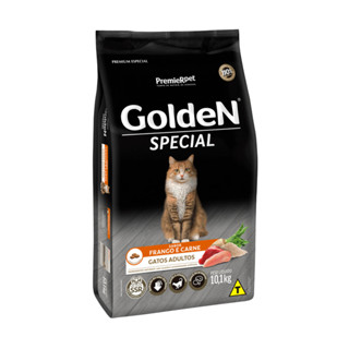 Ração Golden Special Gatos Adultos Frango e Carne 10,1 kg em Oferta na Shopee