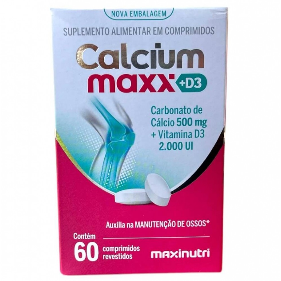 Calcium Maxx D3 (60 comp) - Padrão: Único em Oferta na Shopee