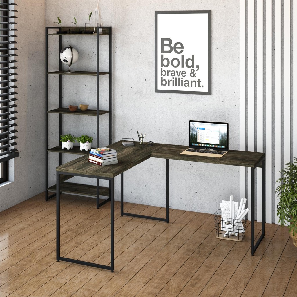 Mesa em L Dynamica Office 120X140X75cm
