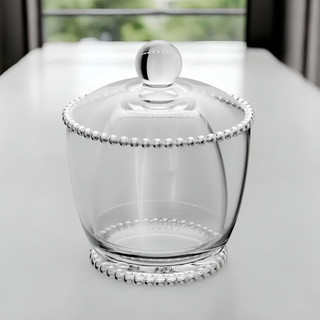 Manteigueira Francesa 11cm WOLFF Cristal Pearl / Pérola / Cozinha / Manteiga Manteigueira Vidro