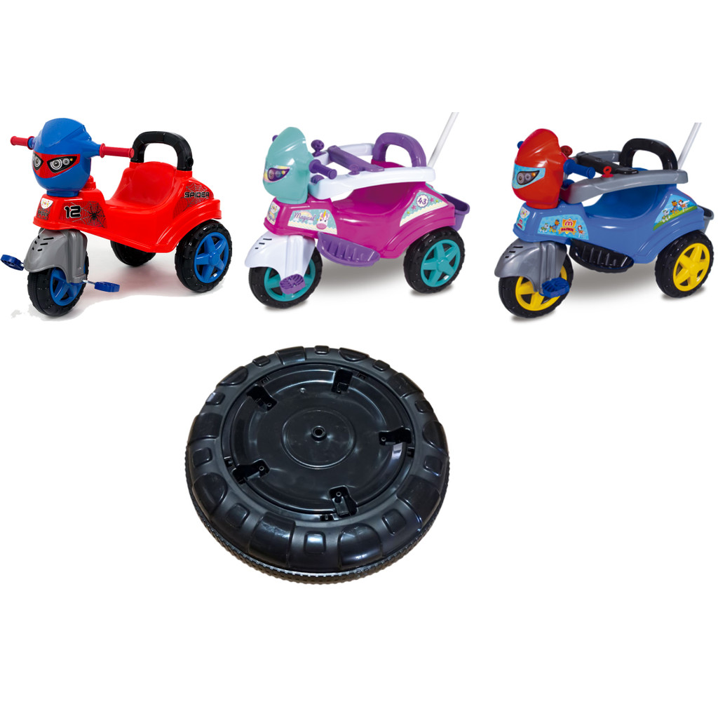 Roda Traseira Maral Triciclo Baby City em Oferta na Shopee