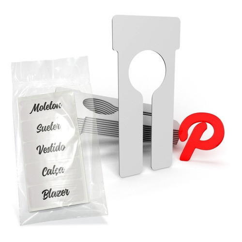 Separador De Cabides/Organizador de Cabides Branco - 10 Und em Oferta na Shopee