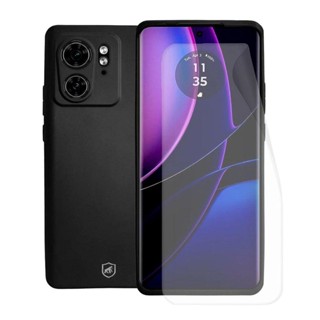 Kit Capa Silicon Veloz e Película Hydrogel HD para Motorola Moto Edge 40 - Gshield em Oferta na Shopee