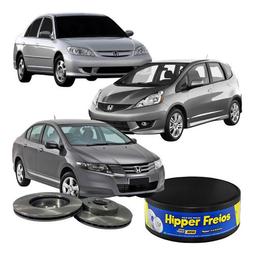 Disco Freio Dianteiro Ventilado City Civic Fit 1991 À 2014 em Oferta na Shopee