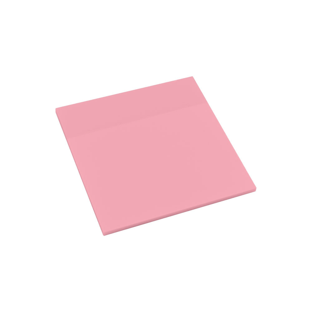Bloco Adesivo Pet Rosa Pastel Transparente 75x75mm 50 Folhas Keep - EI152 - Stationery