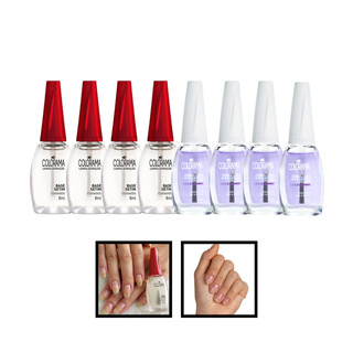 Kit 8 Esmaltes Colorama Tratamento Base Setim Extra Brilho Manicure Atacado em Oferta na Shopee