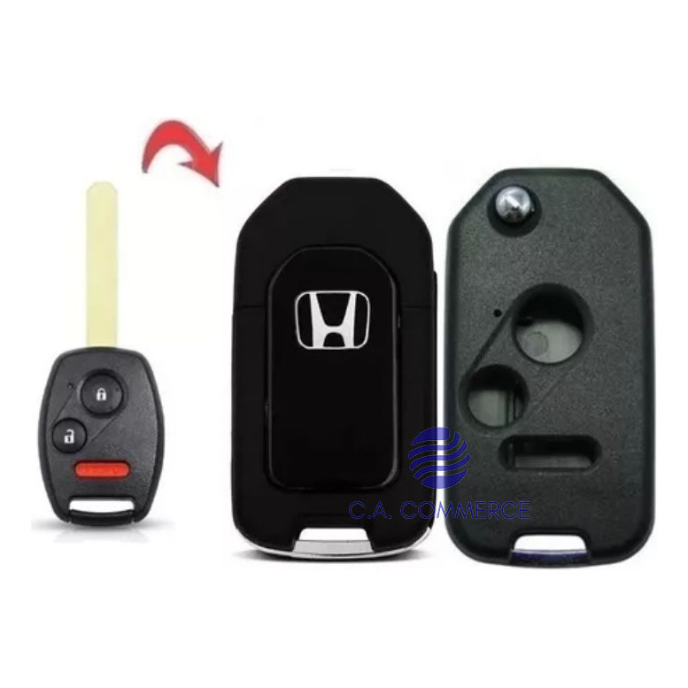 Carcaça Chave Canivete Adaptação Honda 2 Botões + Pânico em Oferta na Shopee