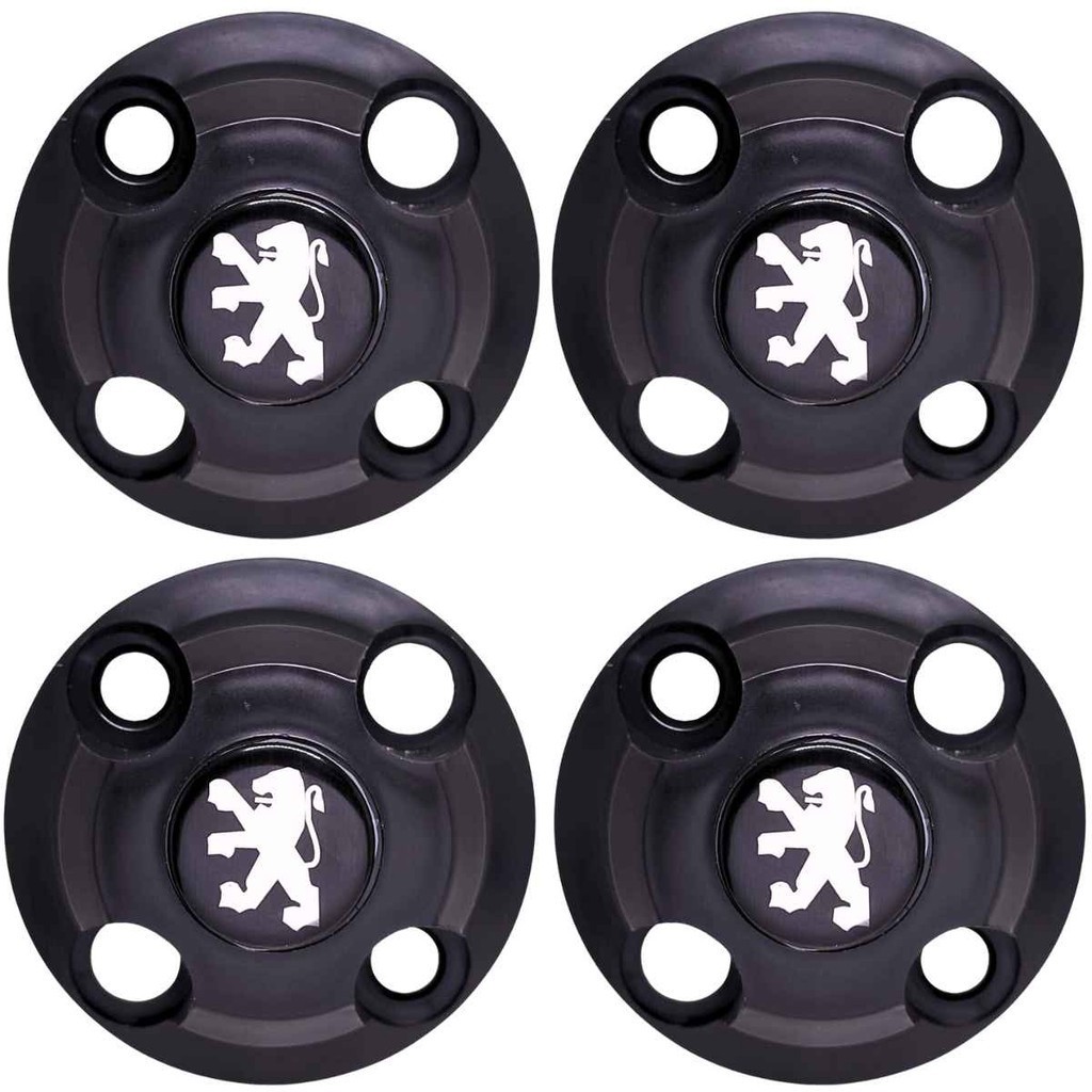 Jogo 4 Calota Centro Roda Ferro Peugeot 206 207 Hoggar Partner aro15 aro 14 em Oferta na Shopee