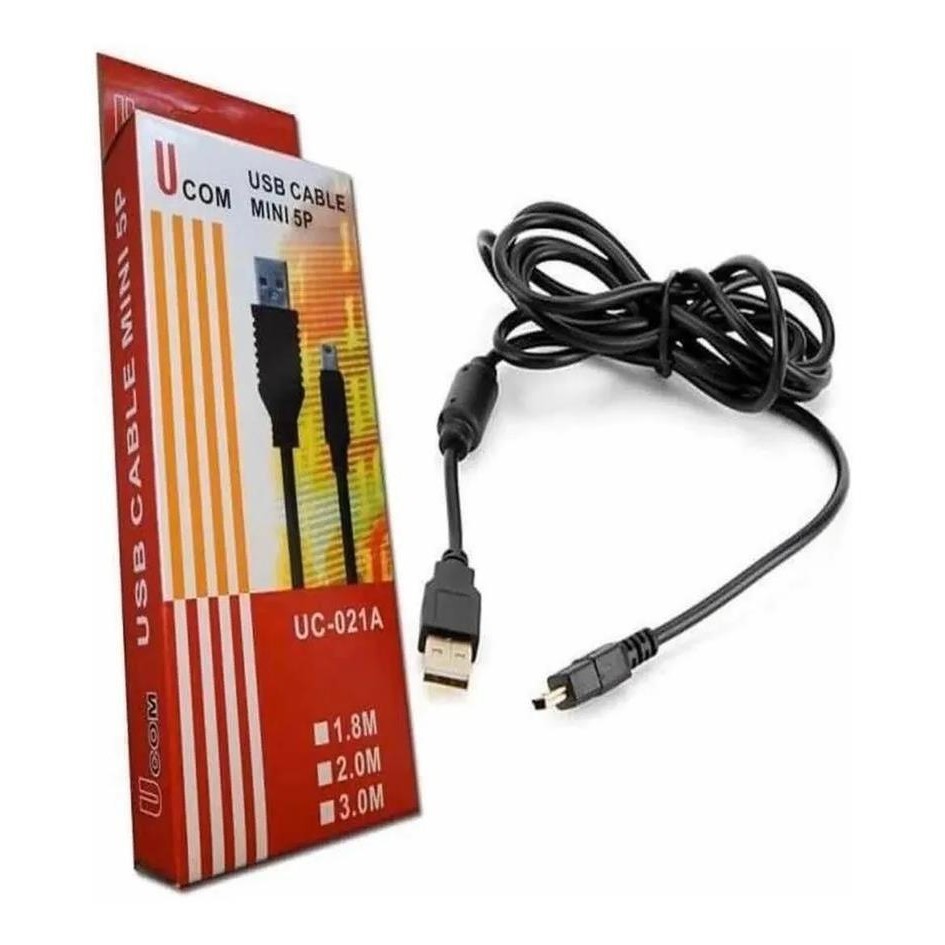 Cabo USB V3 Para Carregar Controle Ps3 Playstation 1,8m