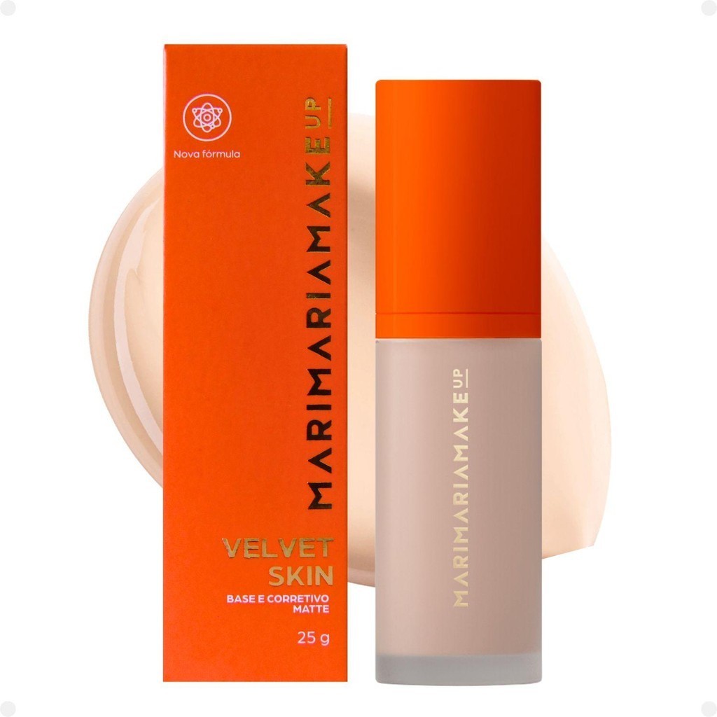Base e Corretivo Matte Mari Maria Makeup Velvet Skin Bege Claro 2 25g
