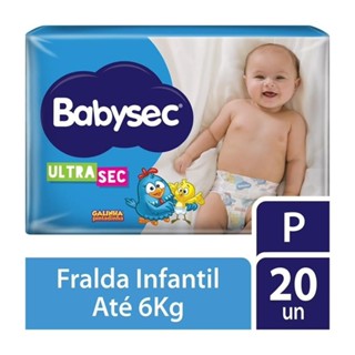 Fralda Babysec Galinha Pintadinha Ultrasec P 20 Unidades em Oferta na Shopee