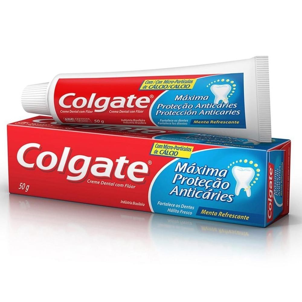 Creme Dental Colgate Maxima Protecao Anticaries Menta Refrescante 50g - Health
