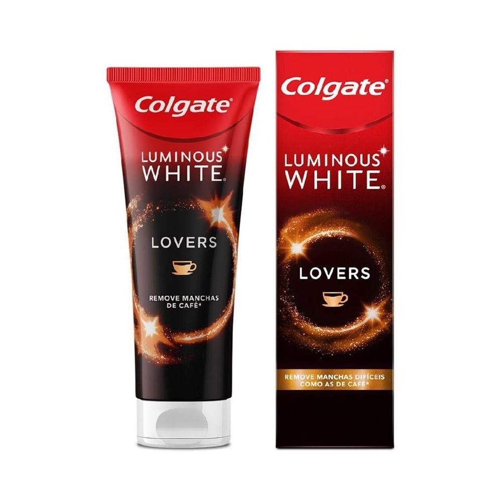Creme Dental Colgate Luminous White Lovers Remove Manchas de Cafe 70g em Oferta na Shopee