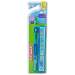 Escova Dental DClean Peppa Pig 3+ Macia + Estojo