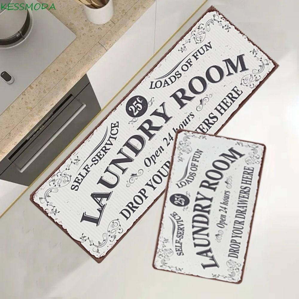 KESSMODA Tapete De Lavanderia , Retângulo À Prova D'água Antiderrapante Para A Pele em Oferta na Shopee