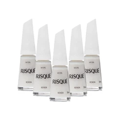 Kit Esmalte Risqué Natural Renda (5 unidades)