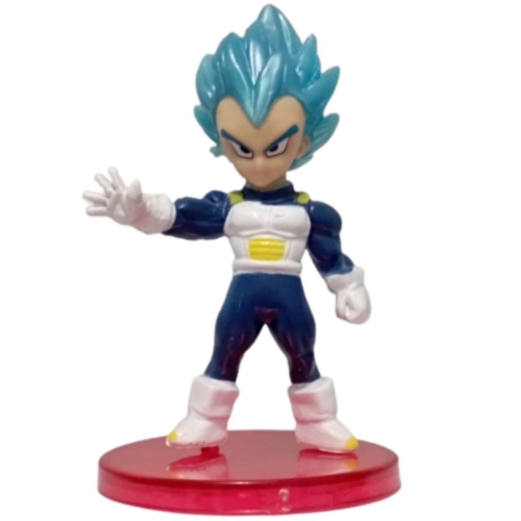 Vegeta Super Saiyajin Blue 7cm - Boneco Miniatura Action Figure Dragon Ball Z Super GT