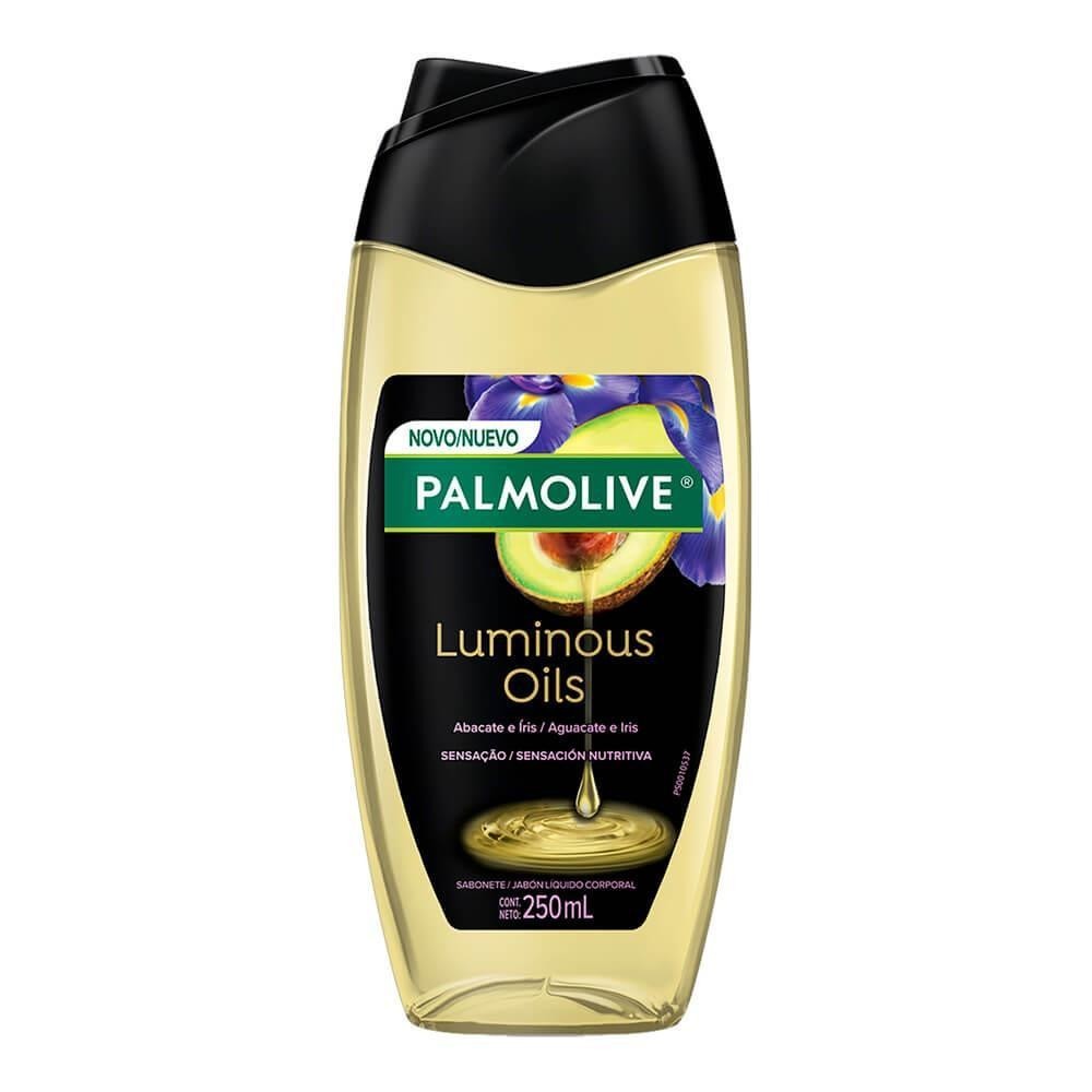 PALMOLIVE SABONETE LÍQUIDO LUMINOUS OILS ABACATE E ÍRIS COM 250ML em Oferta na Shopee