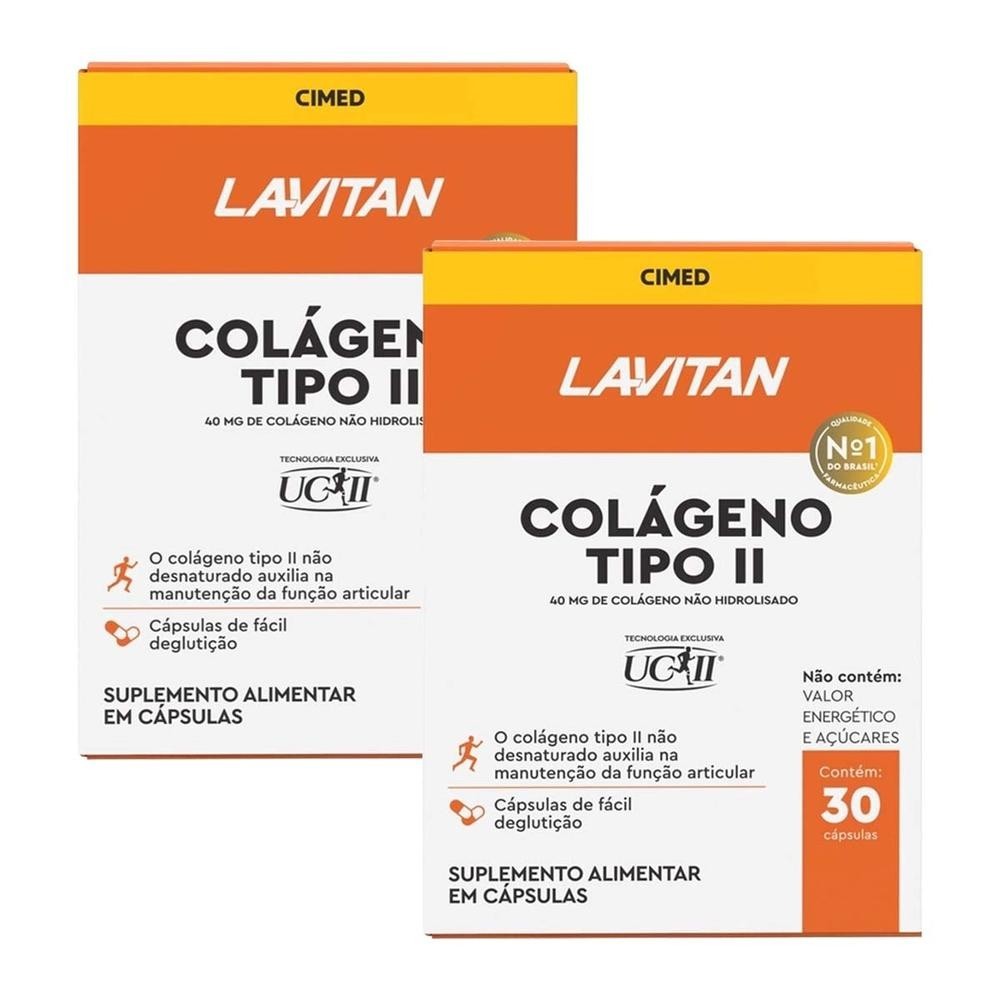 Kit 2 und Lavitan Colageno Tipo II 30 Cps em Oferta na Shopee