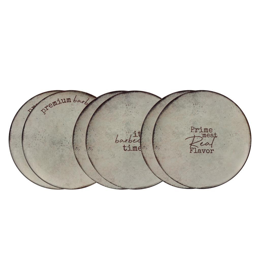 Jogo De Pratos Raso 28cm Kit 6 Peças Churrasco Rustic Tramontina Porcelana em Oferta na Shopee