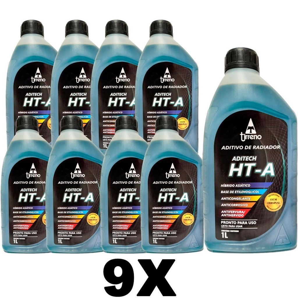 Kit Aditivo Radiador Pronto Uso HT-A Homologado 9 Un