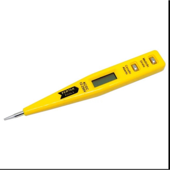 Chave de Teste Digital 12v a 220v Fertak Tools - Home & Living