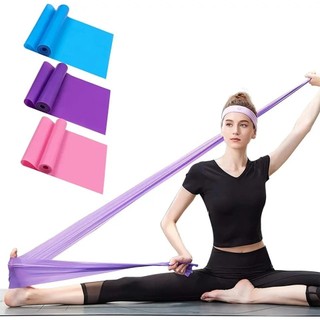 Faixa Elástica Fisioterapia Academia Para Exercícios 1,5 M Espessura 0.35MM