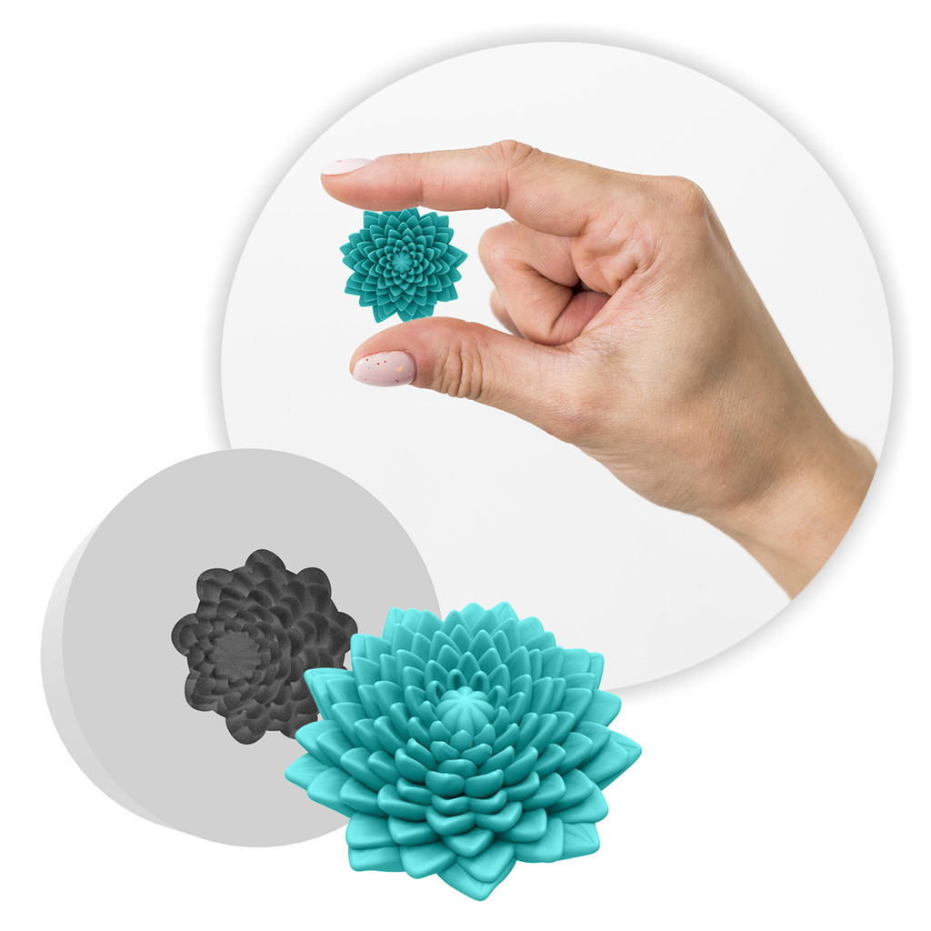 Forma de Silicone Mini Flor de Lotus Lembrancinha Decorativo Vela fazer Mini Sabonetes Artesanais