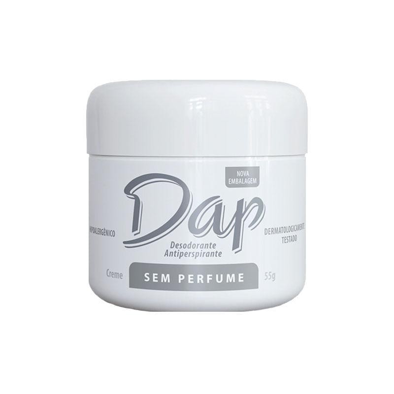 Desodorante Antiperspirante Dap Creme Sem Perfume 55g em Oferta na Shopee