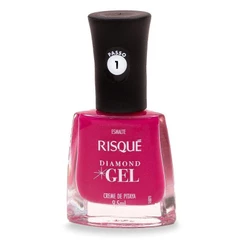 Esmalte Risqué Diamond Gel Creme Pitaya Rosa Cremoso 9,5ml