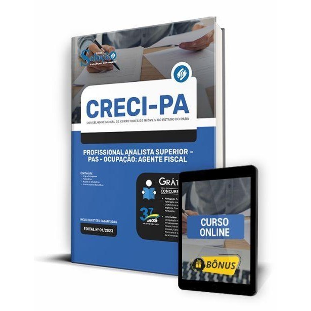 Apostila CRECI-PA - Profissional Analista Superior - PAS - Ocupação: Agente Fiscal