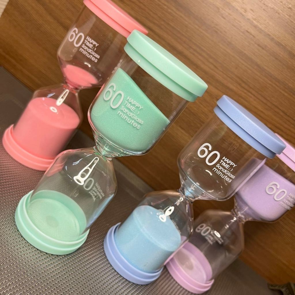 Ampulheta simples plastico e vidro 60 MINUTOA-E em Oferta na Shopee