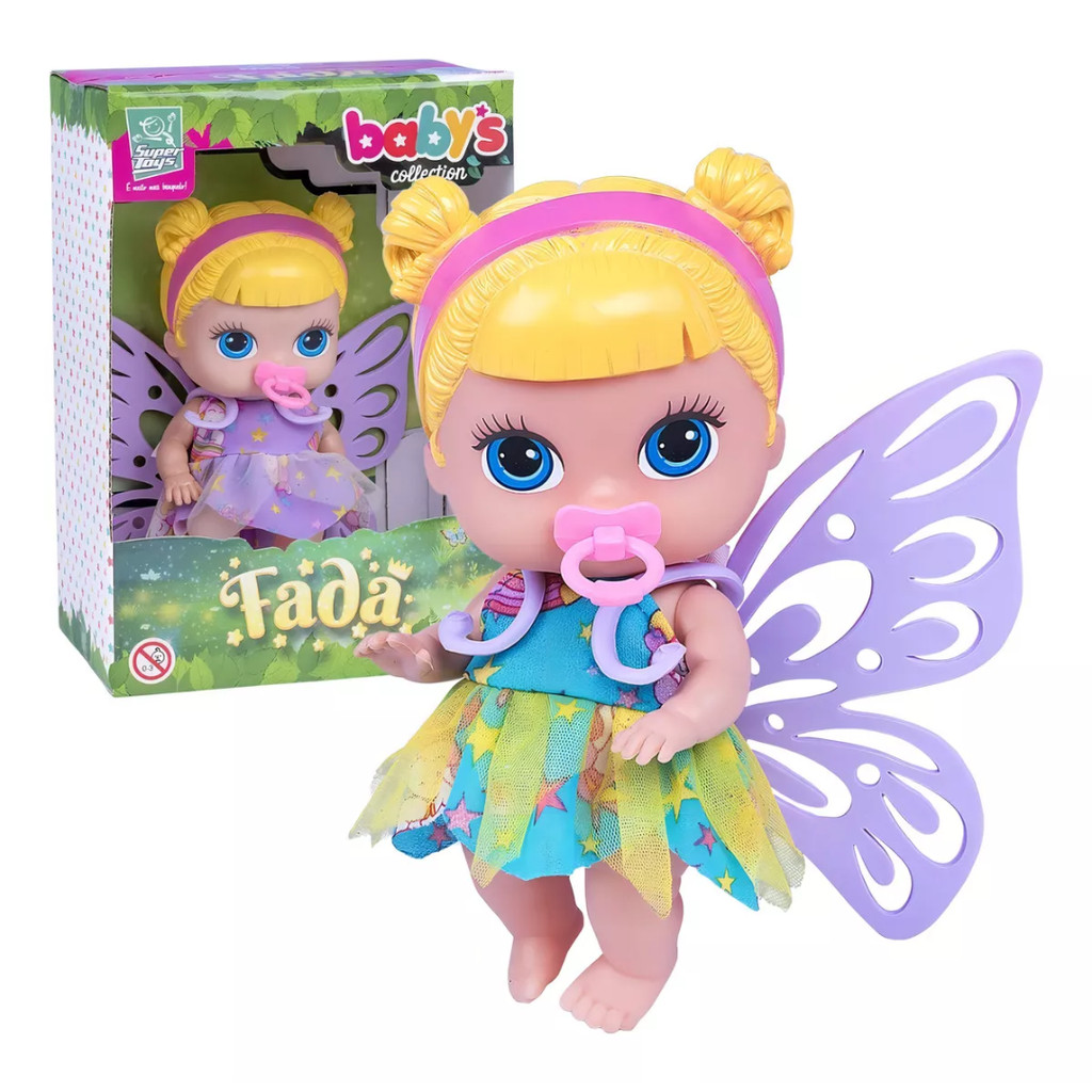 Boneca Mini Fada Baby Collection Fadinha - Super Toys