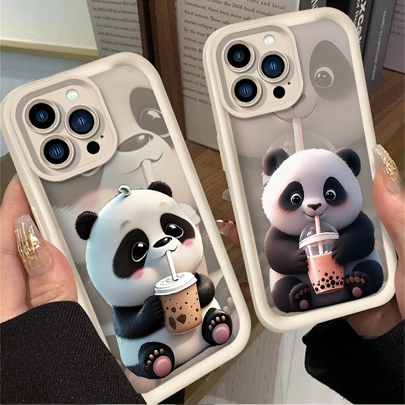 Para Honor 600 500 400 Smart Pro 600 Lite X9d X7d X8d X6d X5C Plus Luxo Bebida Chá Leite Panda Caixa De Silicone À Prova