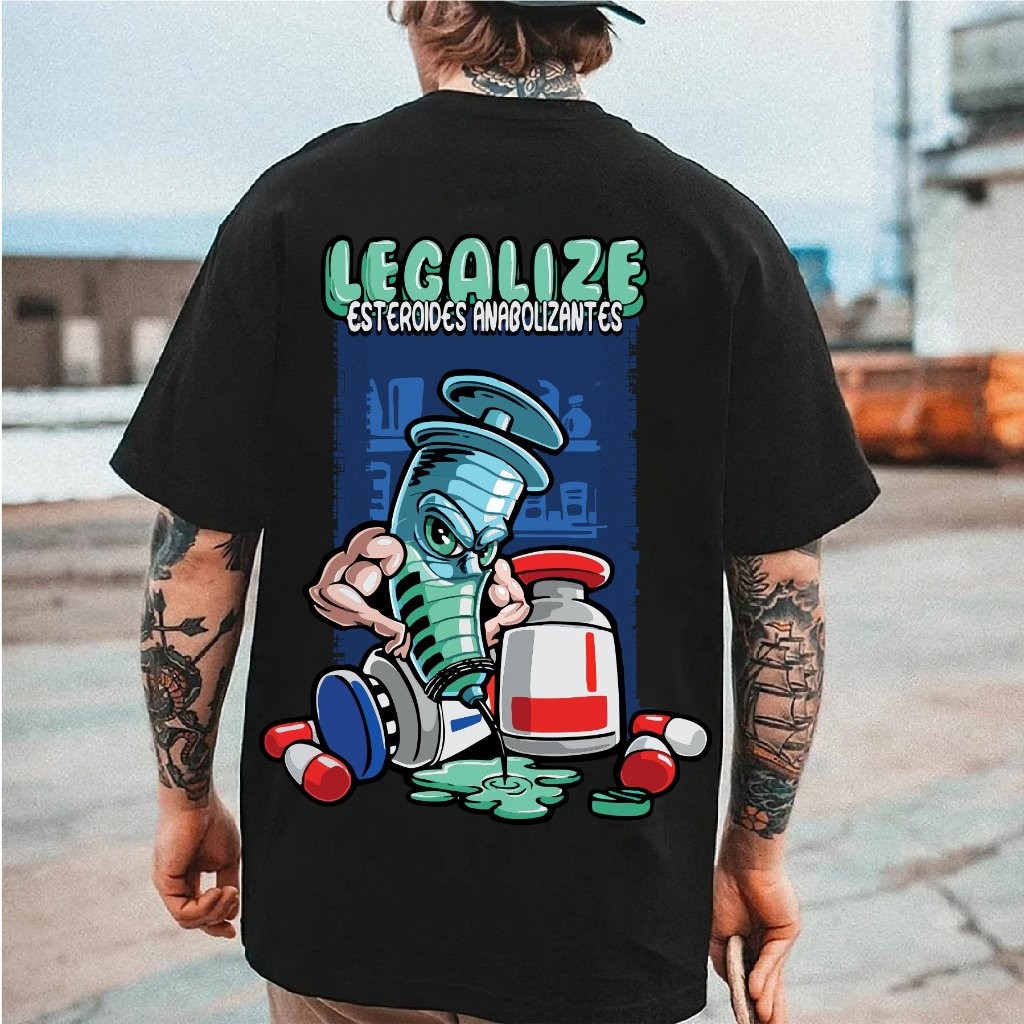 Camiseta Feminina  Básica   Adulto Plus Size Infantil Legalize Anabol Academia Treino   Streetwear Casual