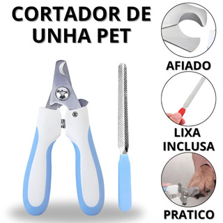 Cortador De Unha Pet Gato Alicate De Cachorro Aparador De Unhas Lixa Manual Gatos Pets PetShop