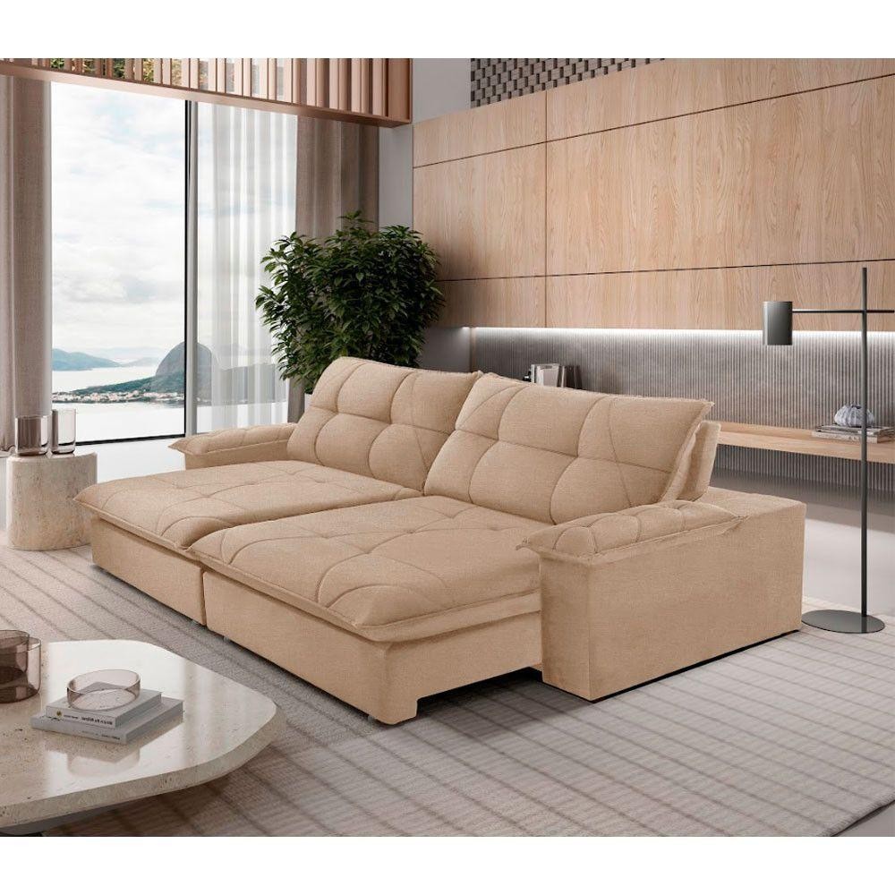 Sofá Gaia Linho 02 Módulos 80 Cm B25cm Meu Sofá Online A226 Linho Bege