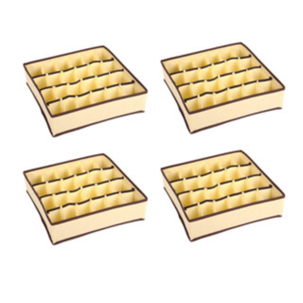 Kit 4 Colmeias em TNT - Organização com 24 Divisórias Bege