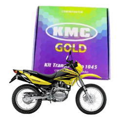 Kit Relação Tração Transmissão Retentor Honda Bros 150 2004 a 2015 Original KMC