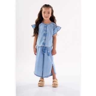 Calça Pantacourt Infantil em Jeans Up Baby em Oferta na Shopee
