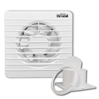 Exaustor Para Banheiro Silencioso 200mm Lavabo Elimina Vapor Odor Box Parede Teto Bivolt AC&A em Oferta na Shopee