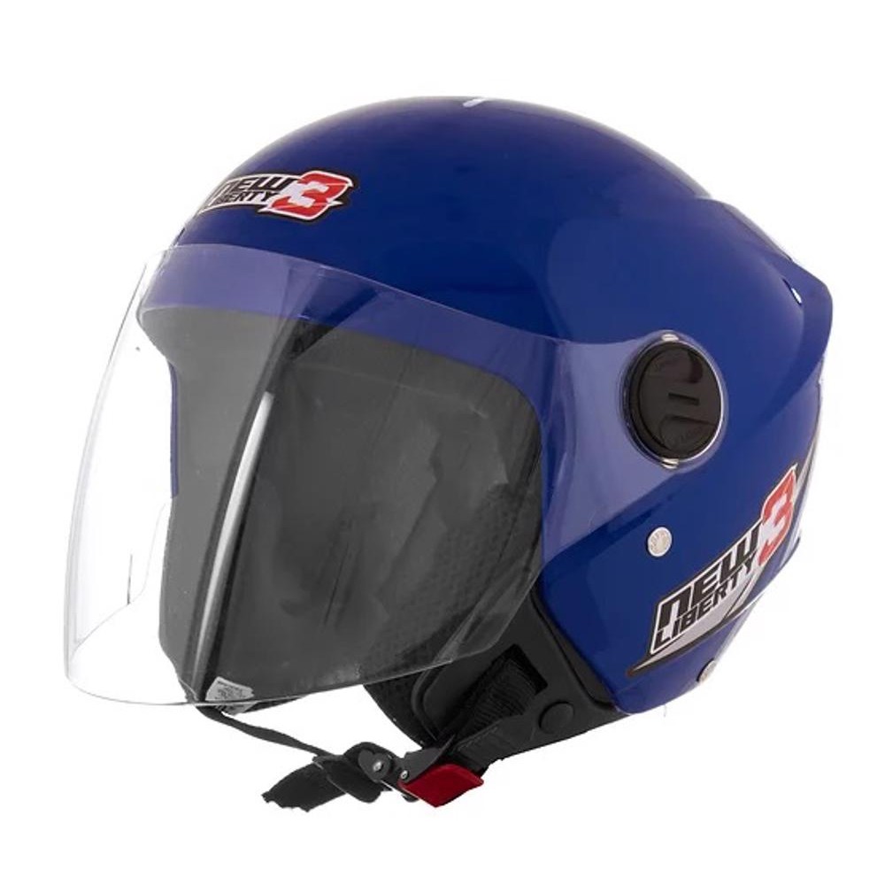 CAPACETE ABERTO PRO TORK LIBERTY NEW THREE AZUL