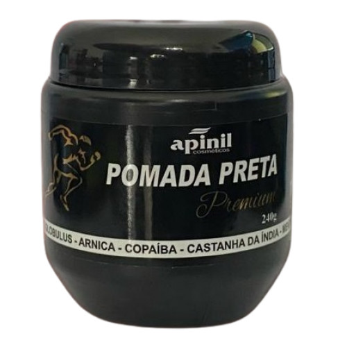 Combo c/3un Pomada Preta Premium 240g - Apinil em Oferta na Shopee