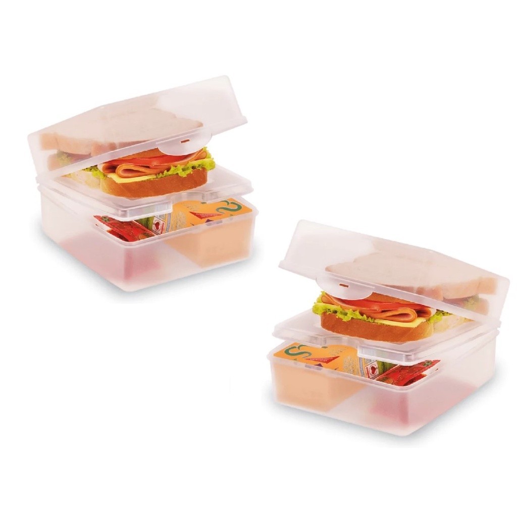 Sanduicheira Lancheira Dupla de Plástico Sanremo