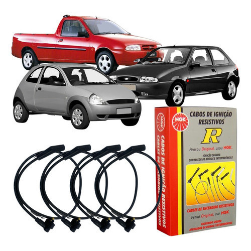 Jogo Cabo Vela Original NGK Ford Ka Fiesta Courier