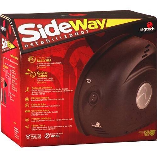 Estabilizador Ragtech 300VA SDW/300QN/5303 Preto Trivolt