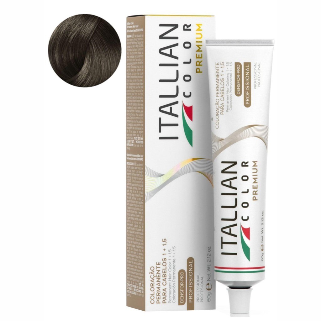 Coloraçao Itallian Color  6.1 (16) Louro Escuro Cinza