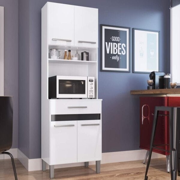 Paneleiro Torre Quente 4 Portas 1 Gaveta Compacta