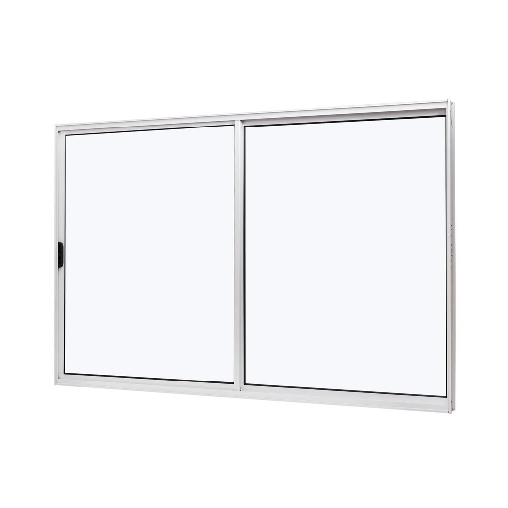 Janela de Aluminio de Correr Lateral 100x150cm 2 Folhas Vidro Liso Slim Modular Ramassol - Home & Living