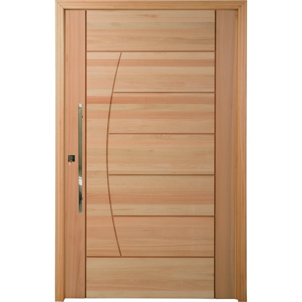 Detalhes do Porta Pivotante Maciça 214x107cm Eucalipto PM78 Solar Cruzeiro Portas